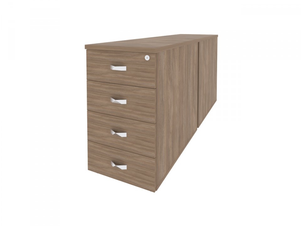 Офисная мебель для персонала ONIX O.TPO-2.8 Тумба двойная приставная / опорная