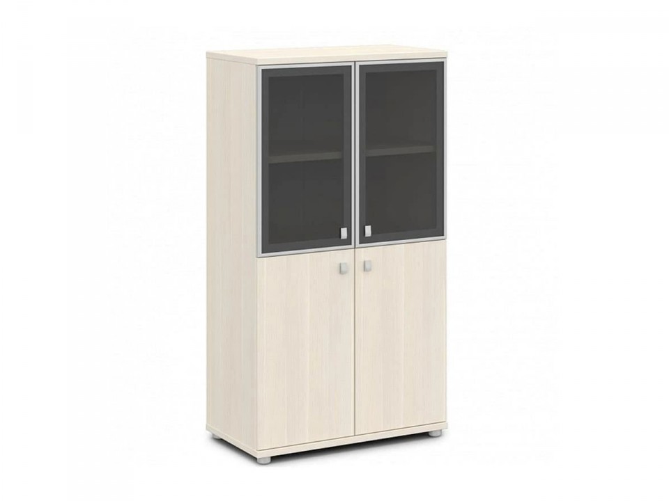 Кабинет для руководителя Vasanta V-666 Шкаф со стеклом в алюминиевом профиле