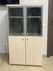 Белый офисный шкаф