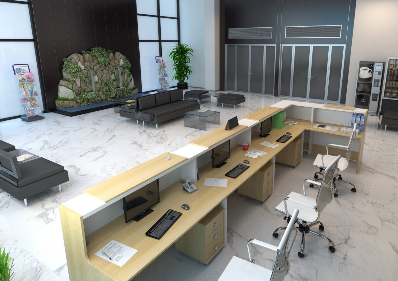 Стойка-ресепшн для офиса Style - вид 3