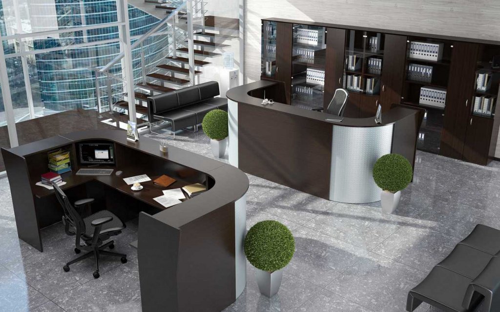 Стойка-ресепшн для офиса ЭДЕМ-2 - вид 2