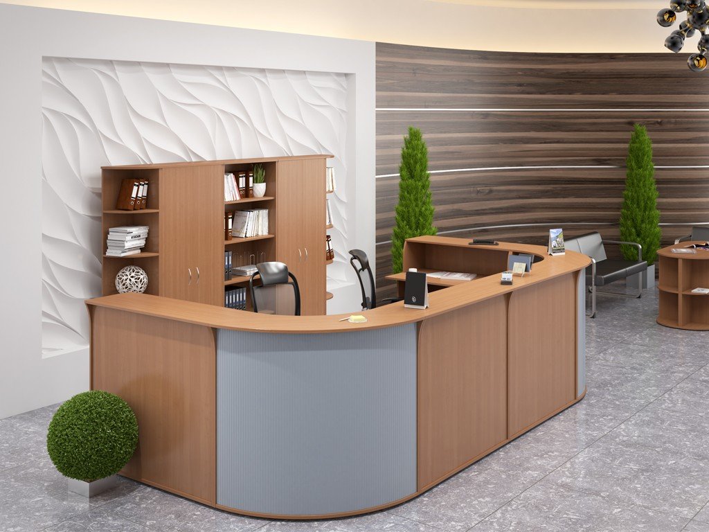 Стойка-ресепшн для офиса ЭДЕМ-1 - вид 3