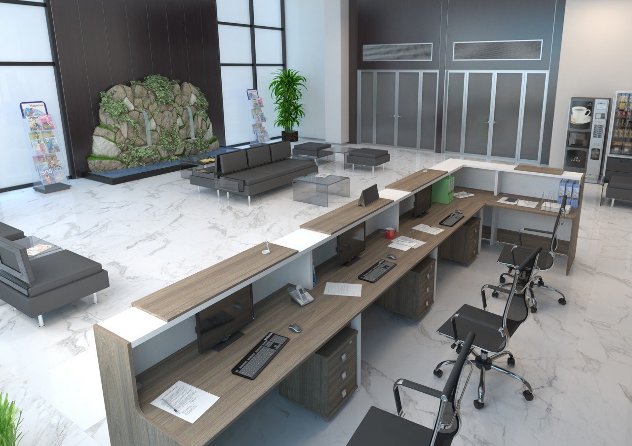 Стойка-ресепшн для офиса Style - вид 11