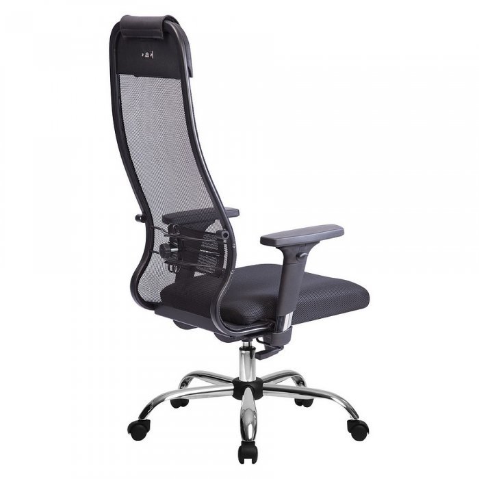 Чёрное кресло руководителя МЕТТА Комплект 18/2D Ch ов - вид 2
